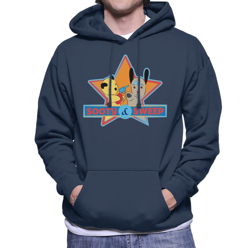 Sooty & Sweep Cartoon Water Sprayer Men's Hooded Sweatshirt product image 1