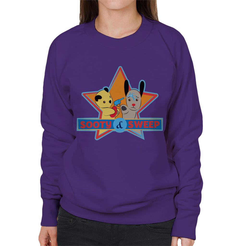 Sooty & Sweep Cartoon Water Sprayer Women's Sweatshirt product image 4