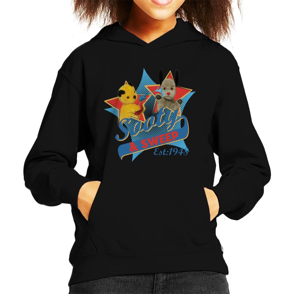 Sooty & Sweep Retro Water Sprayer Kid's Hooded Sweatshirt product image 1