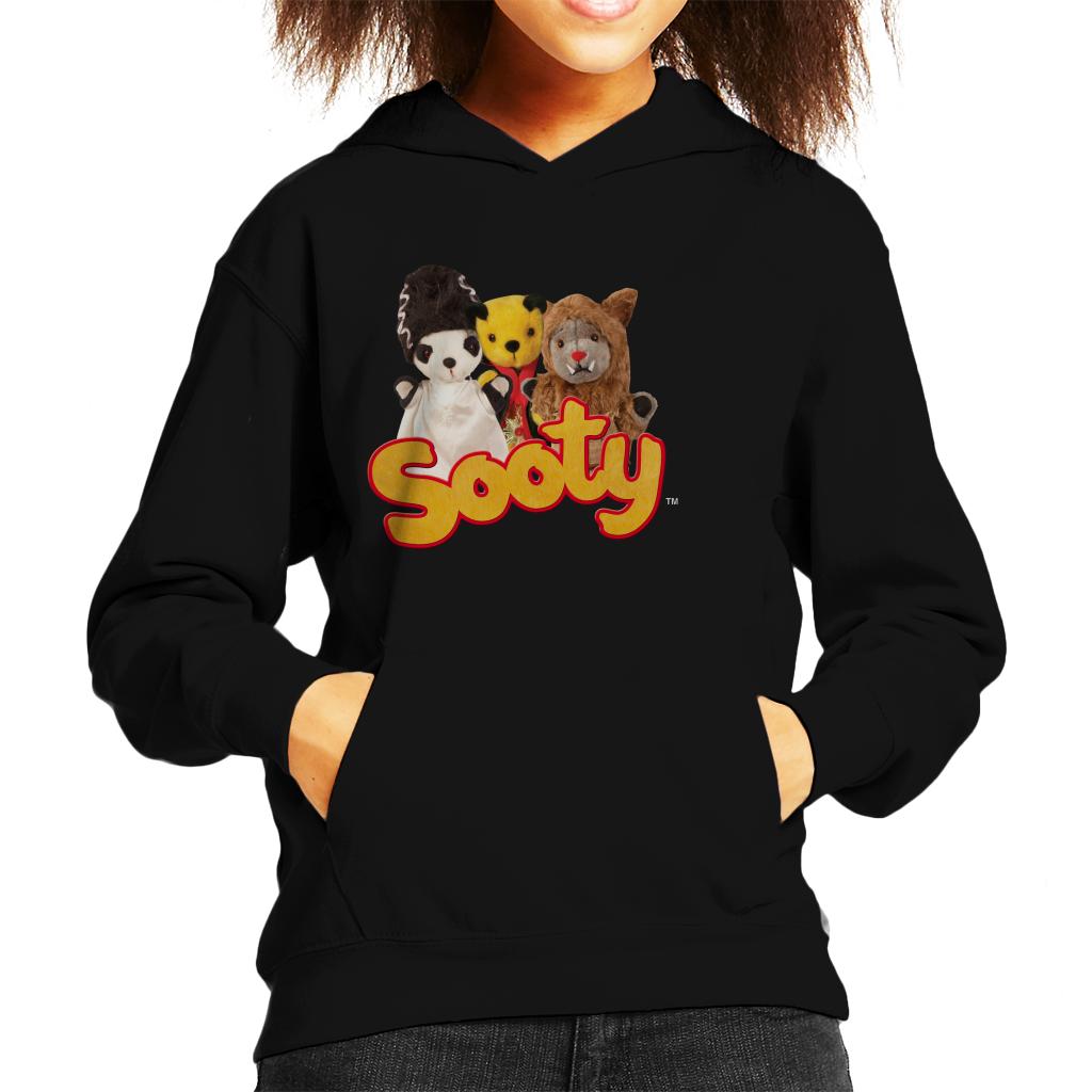 Sooty Halloween Spooky Trio Kid's Hooded Sweatshirt product image 1