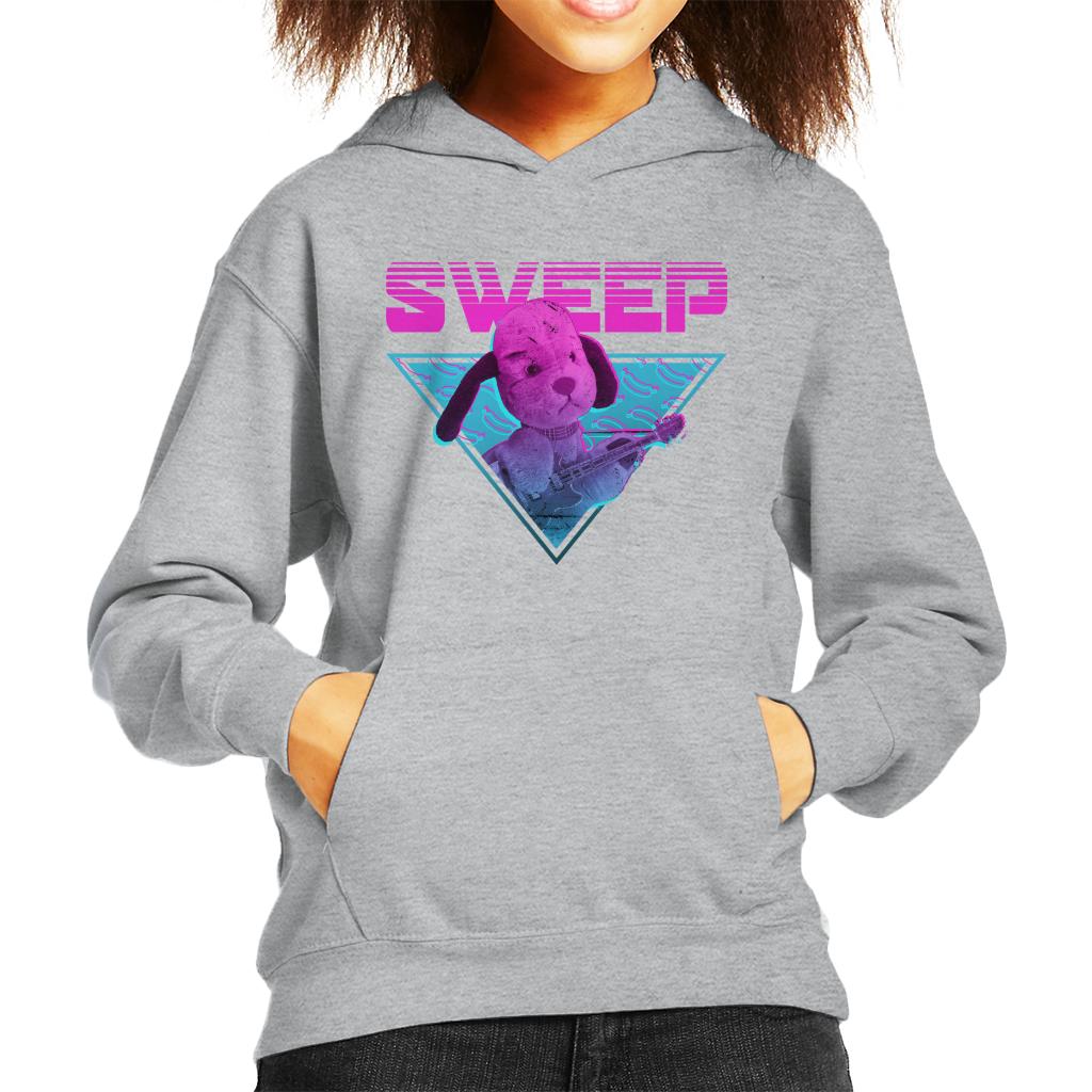 Sooty Sweep Guitar Vaporwave Kid's Hooded Sweatshirt product image 4