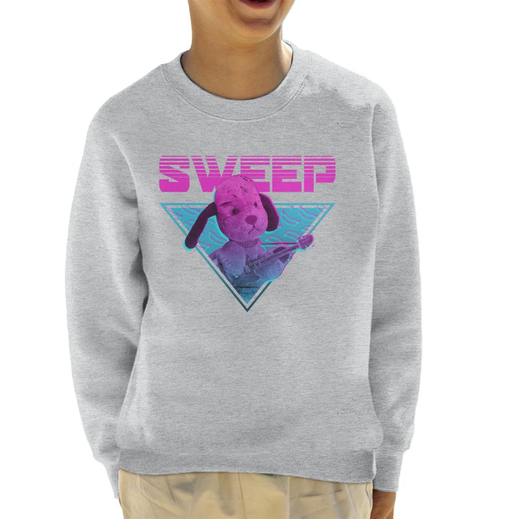 Sooty Sweep Guitar Vaporwave Kid's Sweatshirt product image 4