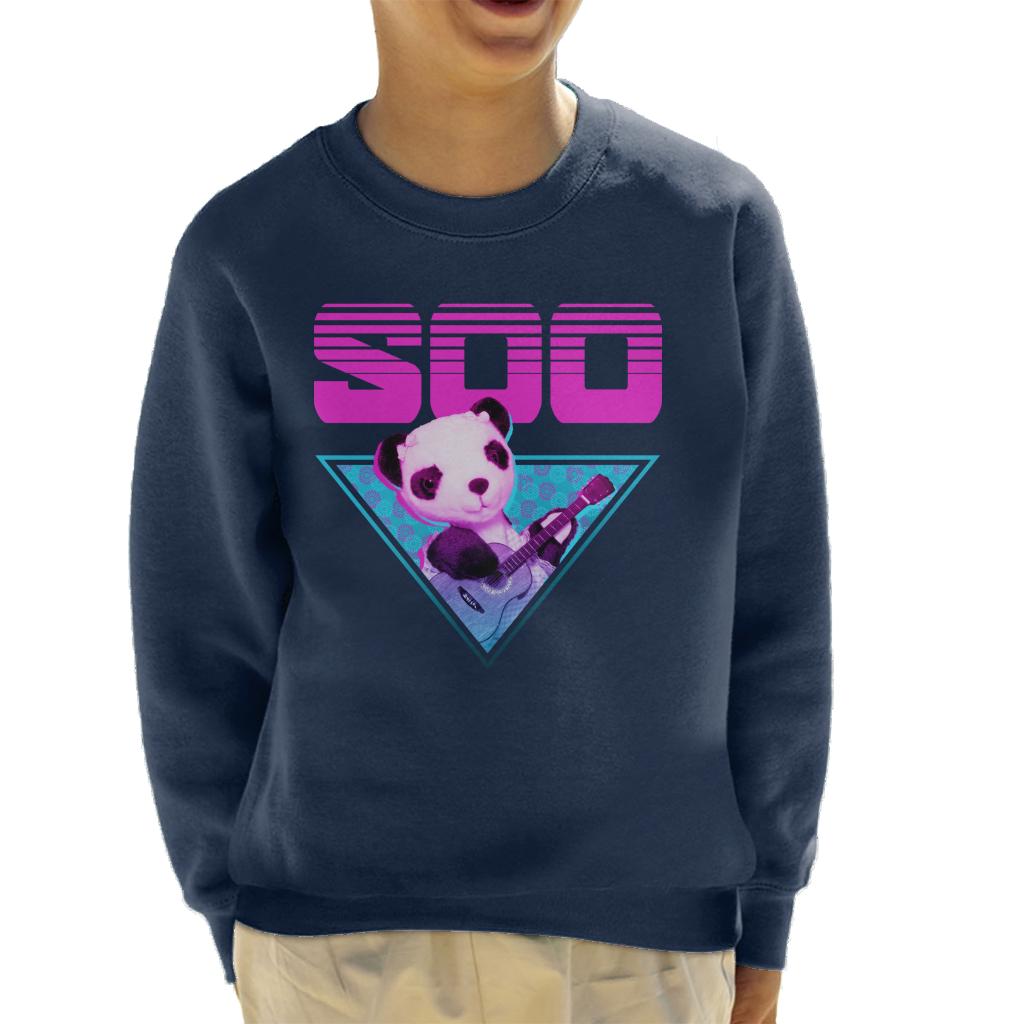 Sooty Soo Guitar Vaporwave Kid's Sweatshirt product image 1