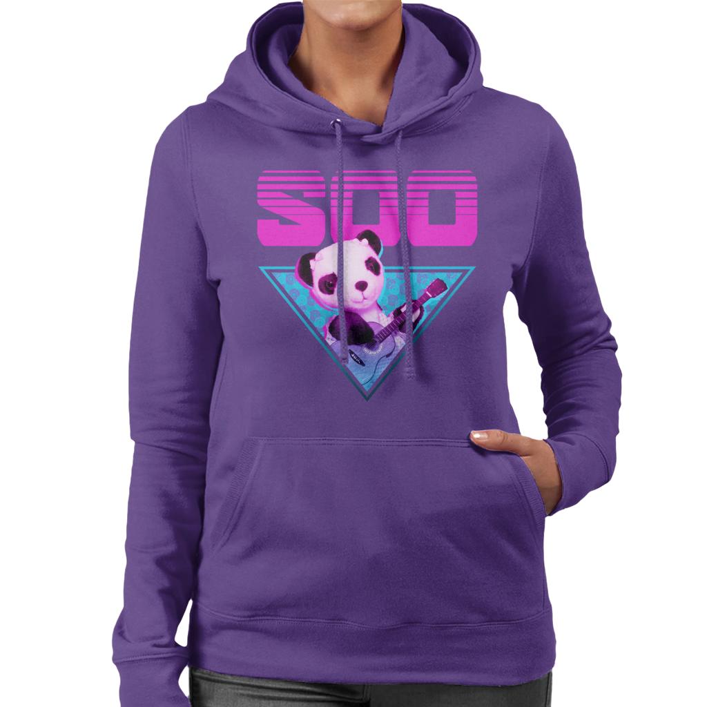 Sooty Soo Guitar Vaporwave Women's Hooded Sweatshirt product image 4