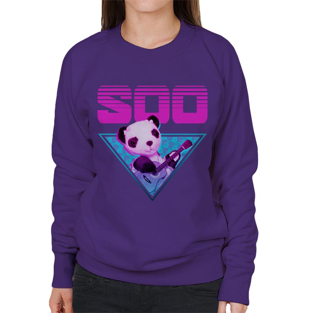 Sooty Soo Guitar Vaporwave Women's Sweatshirt product image 4