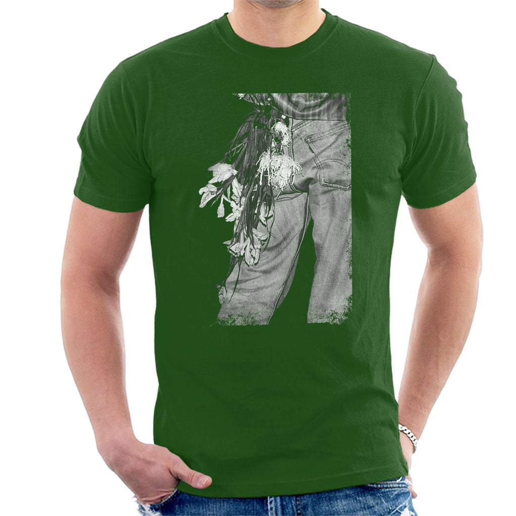 The Smiths Morrissey Flowers In Back Pocket Men's T-Shirt product image 4