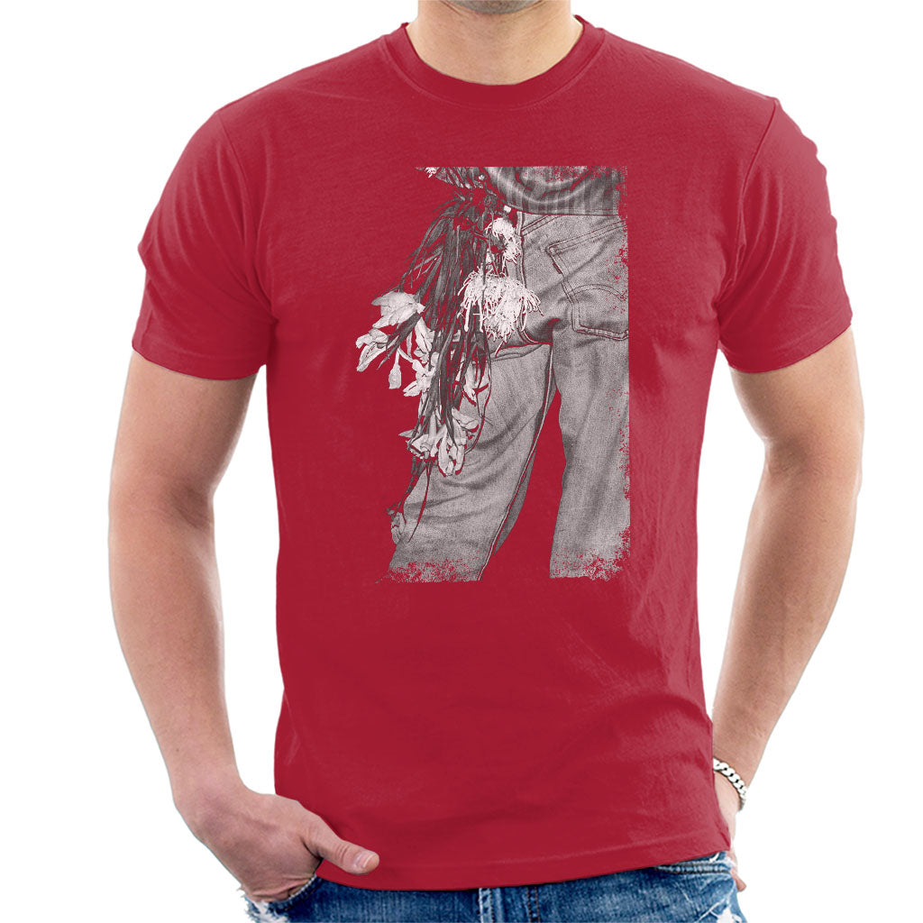 The Smiths Morrissey Flowers In Back Pocket Men's T-Shirt product image 6
