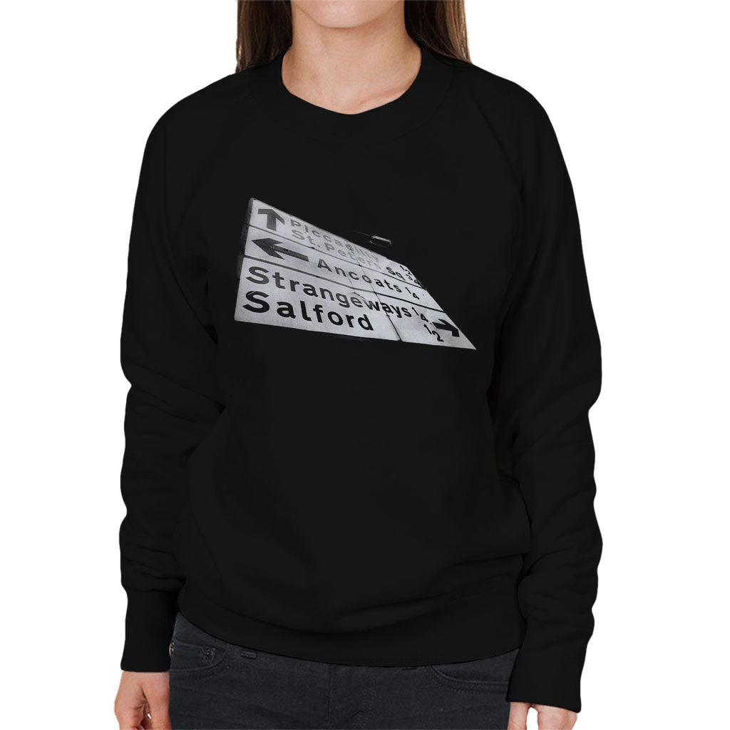 Manchester Road Signs 1985 Women's Sweatshirt product image 1
