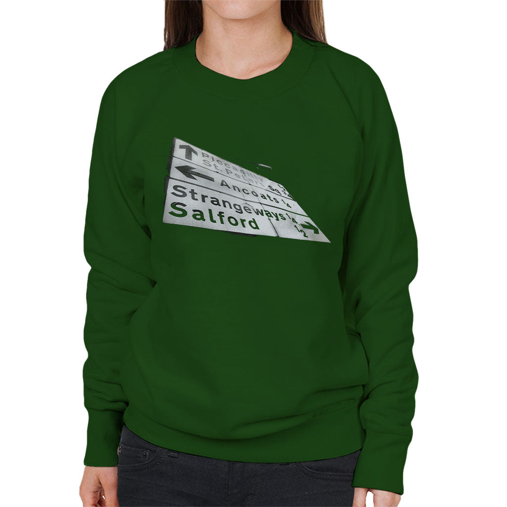 Manchester Road Signs 1985 Women's Sweatshirt product image 6