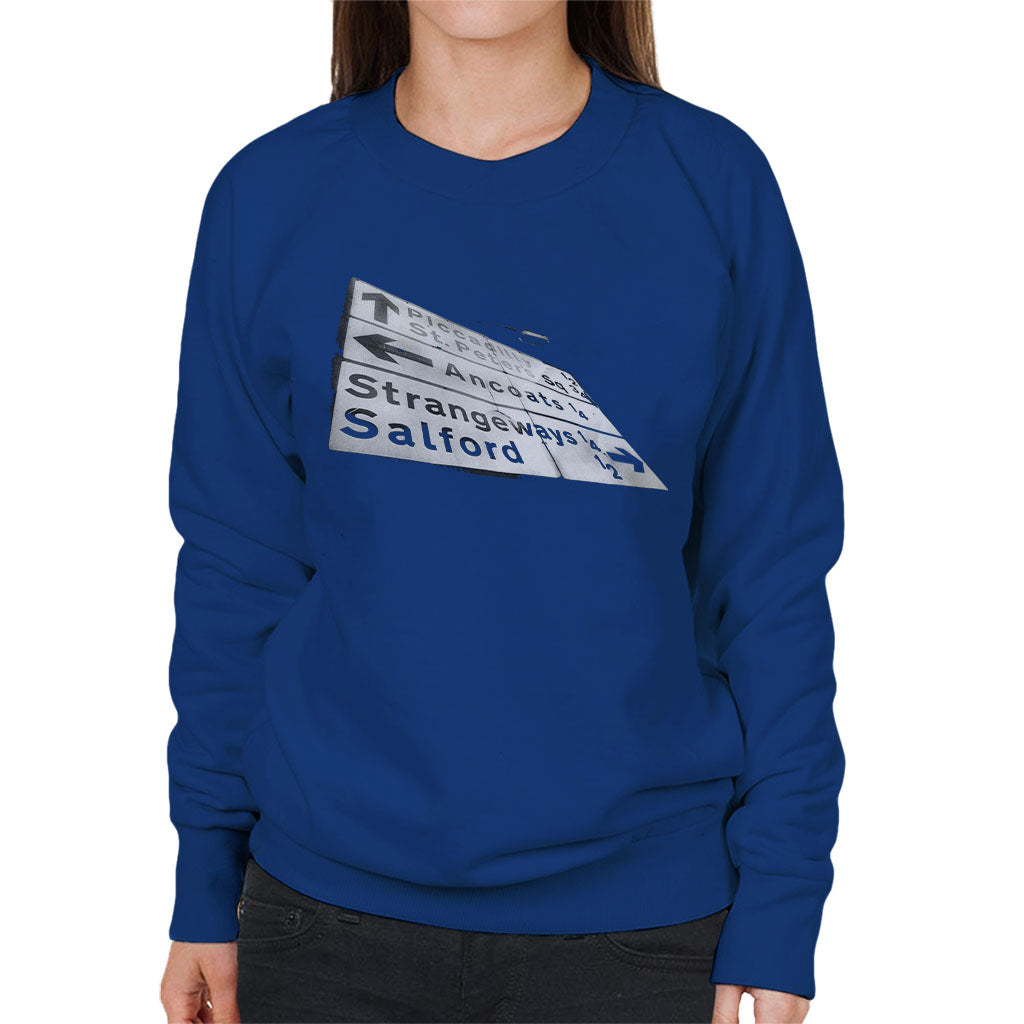 Manchester Road Signs 1985 Women's Sweatshirt product image 4