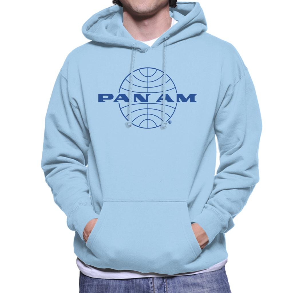 Pan Am Classic Blue Logo Men's Hooded Sweatshirt product image 6