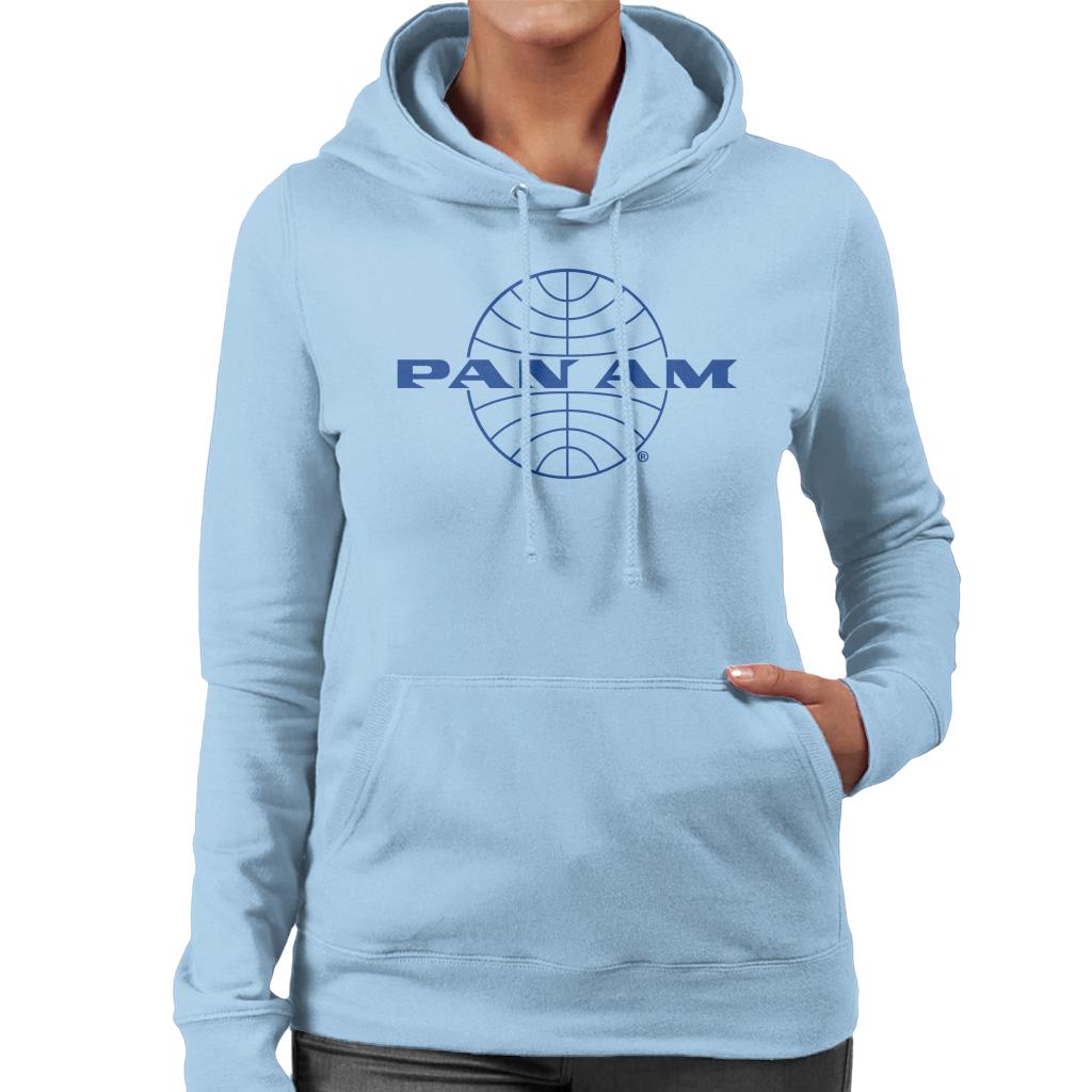 Pan Am Classic Blue Logo Women's Hooded Sweatshirt product image 6