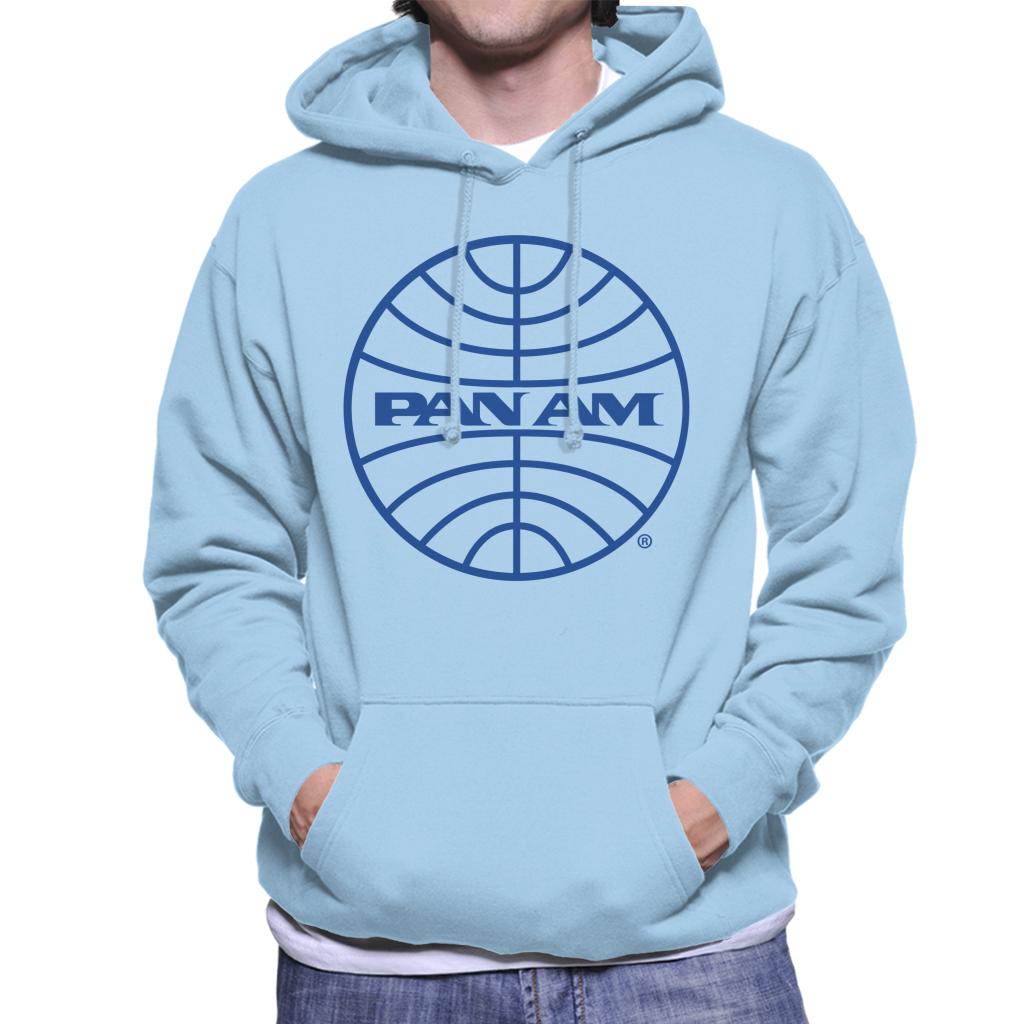 Pan Am Blue Logo Men's Hooded Sweatshirt product image 4