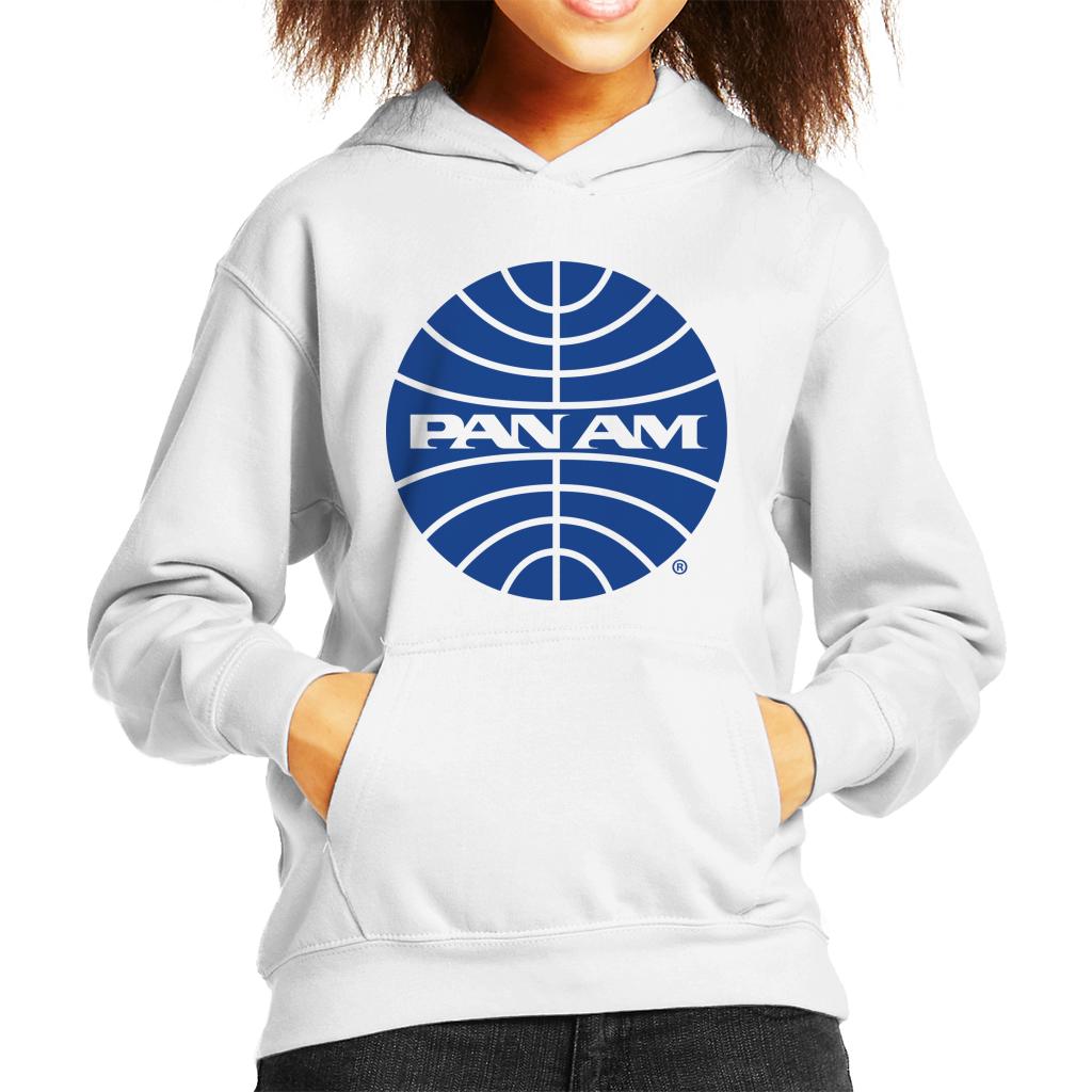 Pan Am Blue Outline Logo Kid's Hooded Sweatshirt product image 6