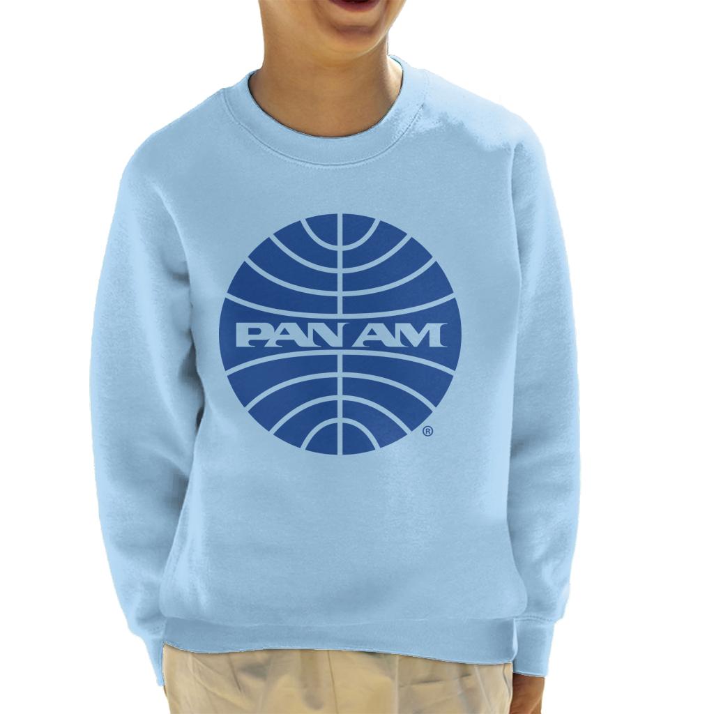 Pan Am Blue Outline Logo Kid's Sweatshirt product image 4