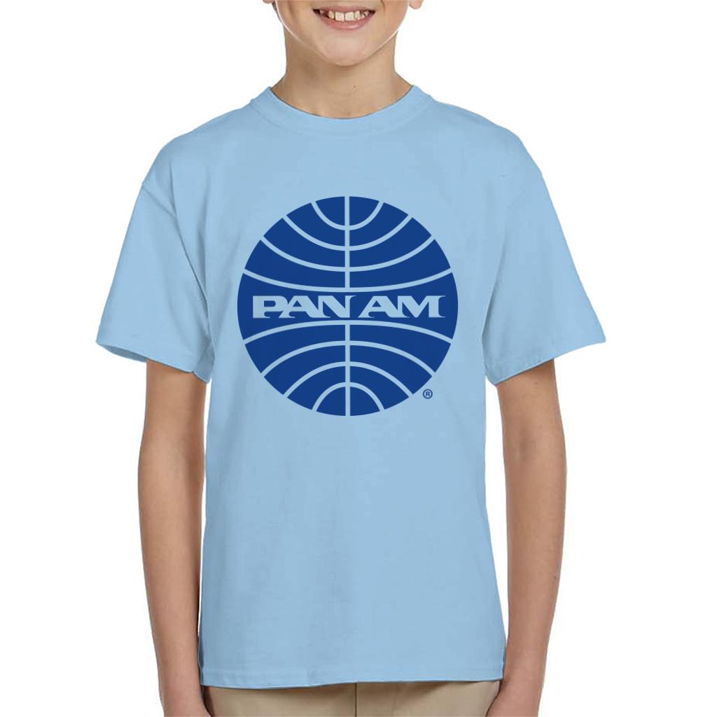 Pan Am Blue Outline Logo Kid's T-Shirt product image 6
