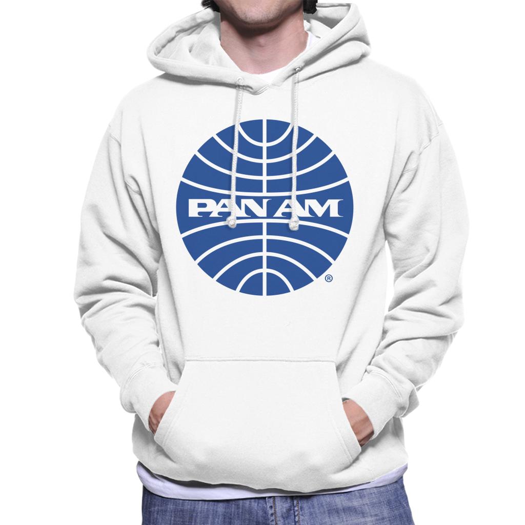 Pan Am Blue Outline Logo Men's Hooded Sweatshirt product image 4
