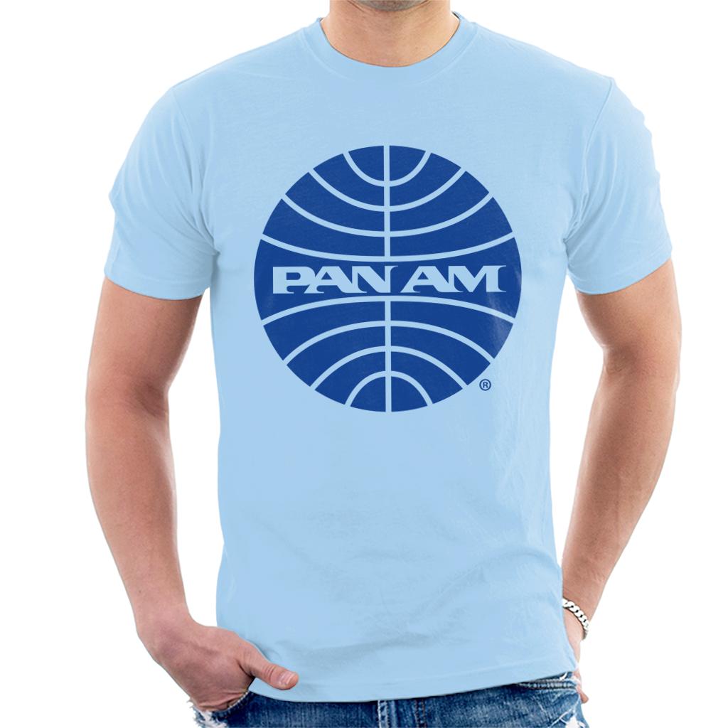 Pan Am Blue Outline Logo Men's T-Shirt product image 6