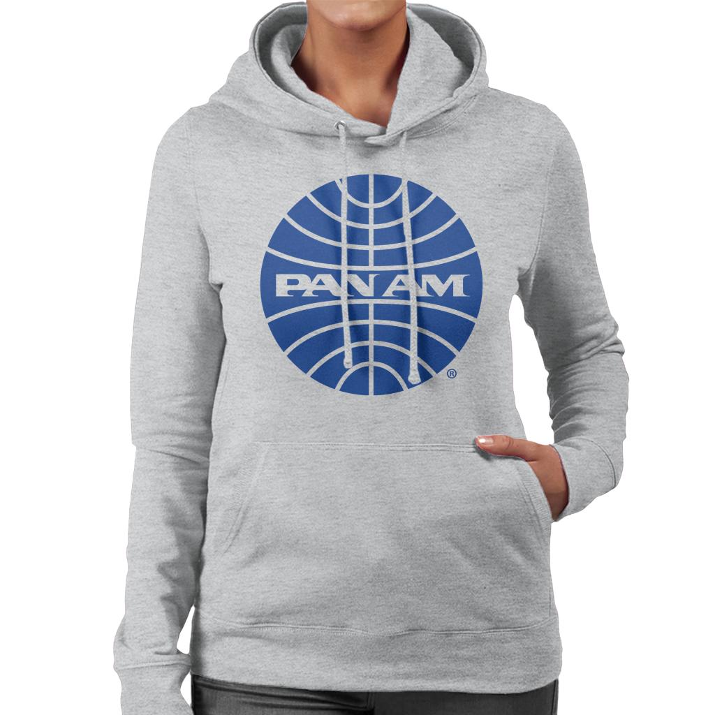 Pan Am Blue Outline Logo Women's Hooded Sweatshirt product image 1