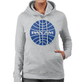 Pan Am Blue Outline Logo Women's Hooded Sweatshirt product image 1