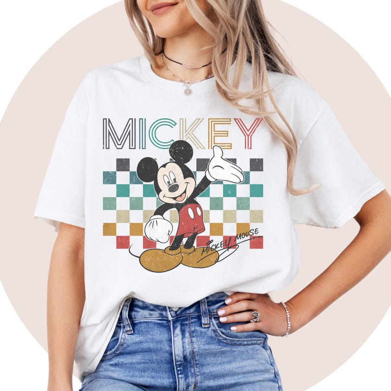 Mickey Retro T-Shirt | Disneyland Shirt | Mickey  Birthday Tshirt | Shirt Sweatshirt Hoodie | Mickey Birthday Party