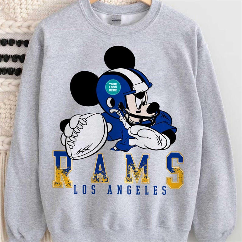 CUSTOM Football Team Inspired Mickey Sweatshirt, All Teams Available Football Matching Disney Shirts, Custom Sports Team For Men Women Kids