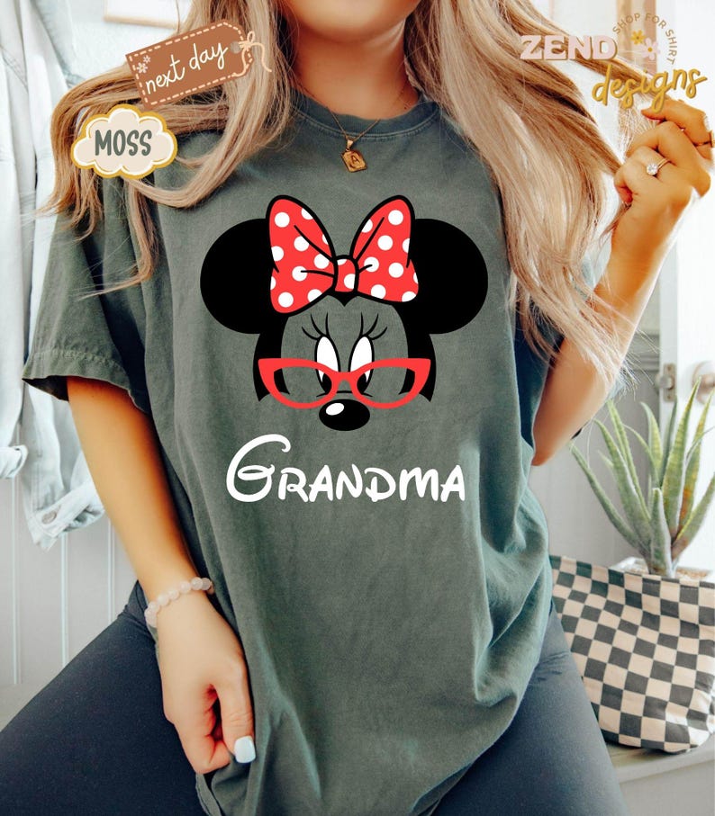 Comfort Colors® Disney Grandpa and Grandma Shirt, Mickey Grandpa T-Shirt, Minnie Grandma Shirt, Grandparents Sweatshirt, Disney Couple Tee