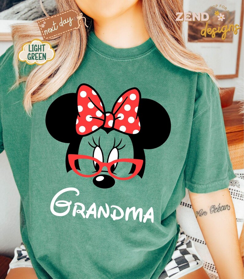 Comfort Colors® Disney Grandpa and Grandma Shirt, Mickey Grandpa T-Shirt, Minnie Grandma Shirt, Grandparents Sweatshirt, Disney Couple Tee