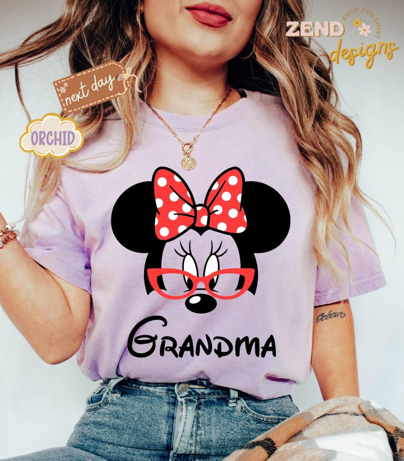 Comfort Colors® Disney Grandpa and Grandma Shirt, Mickey Grandpa T-Shirt, Minnie Grandma Shirt, Grandparents Sweatshirt, Disney Couple Tee