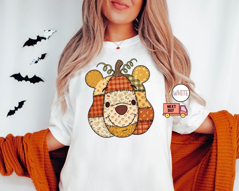 Comfort Colors® Winnie the Pooh Fall Pumpkin Patchwork product image 4