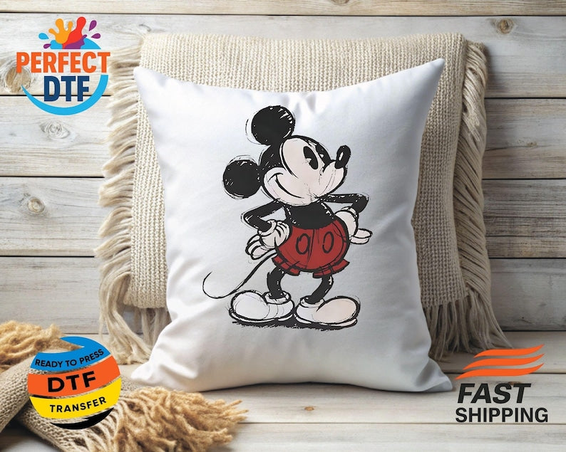 Mickey and Minnie Mouse DTF Transfer, Disney  Ready to Press