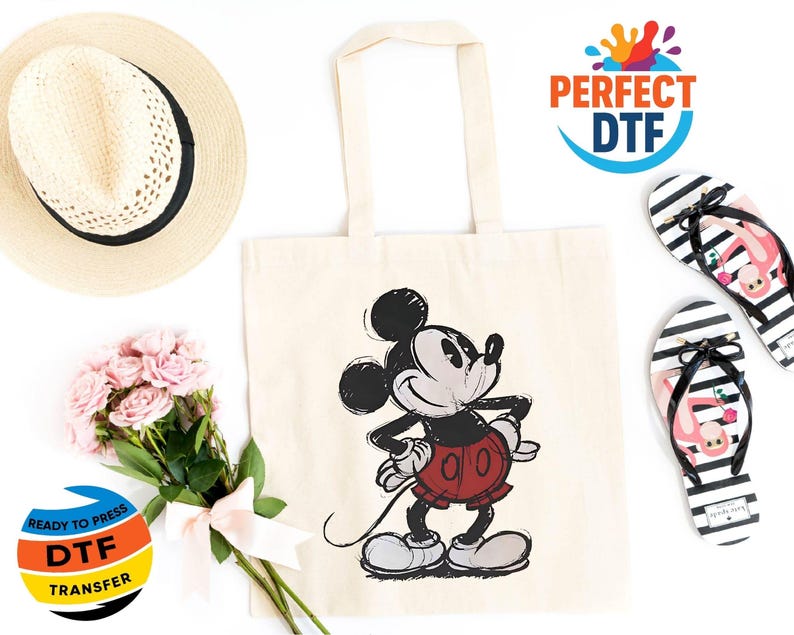 Mickey and Minnie Mouse DTF Transfer, Disney  Ready to Press
