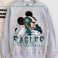 CUSTOM Football Team Inspired Mickey Sweatshirt, All Teams Available Football Matching Disney Shirts, Custom Sports Team For Men Women Kids