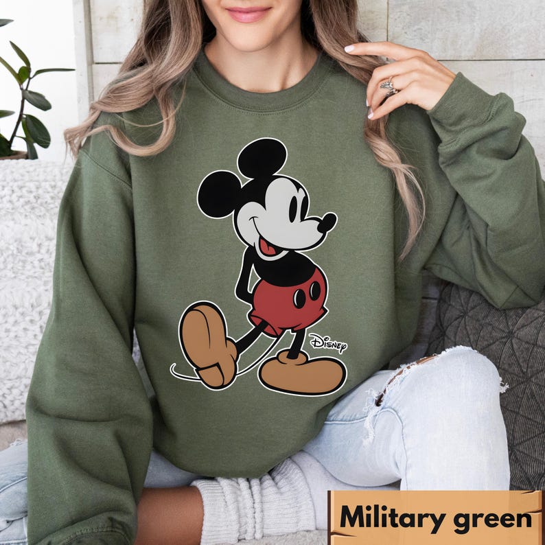 Disney Vintage Mickey Mouse Sweatshirt, Vintage Disney Mickey Mouse Shirt, Disneyworld Holiday Vacation Sweatshirt, Disney Retro Sweater