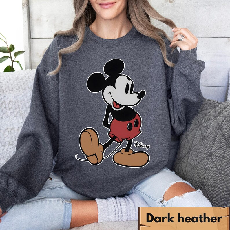 Disney Vintage Mickey Mouse Sweatshirt, Vintage Disney Mickey Mouse Shirt, Disneyworld Holiday Vacation Sweatshirt, Disney Retro Sweater