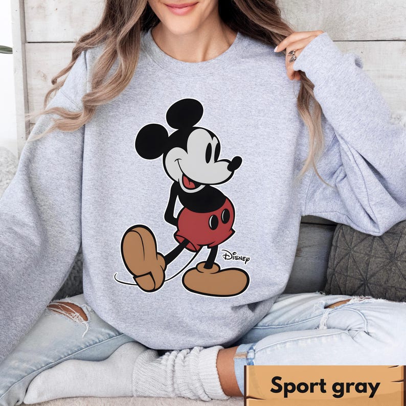 Disney Vintage Mickey Mouse Sweatshirt, Vintage Disney Mickey Mouse Shirt, Disneyworld Holiday Vacation Sweatshirt, Disney Retro Sweater