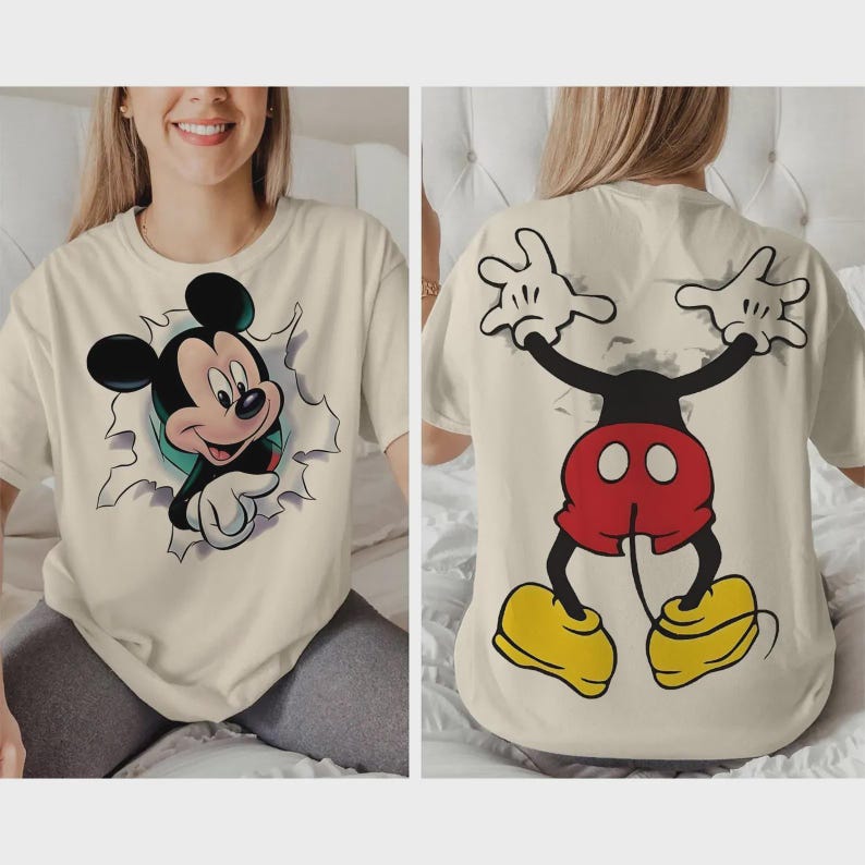 Retro Mickey Mouse T-shirt - Sweatshirt - Hoodie | Youth and Adult Styles | Y2K Trendy T-shirt | Holiday Gift