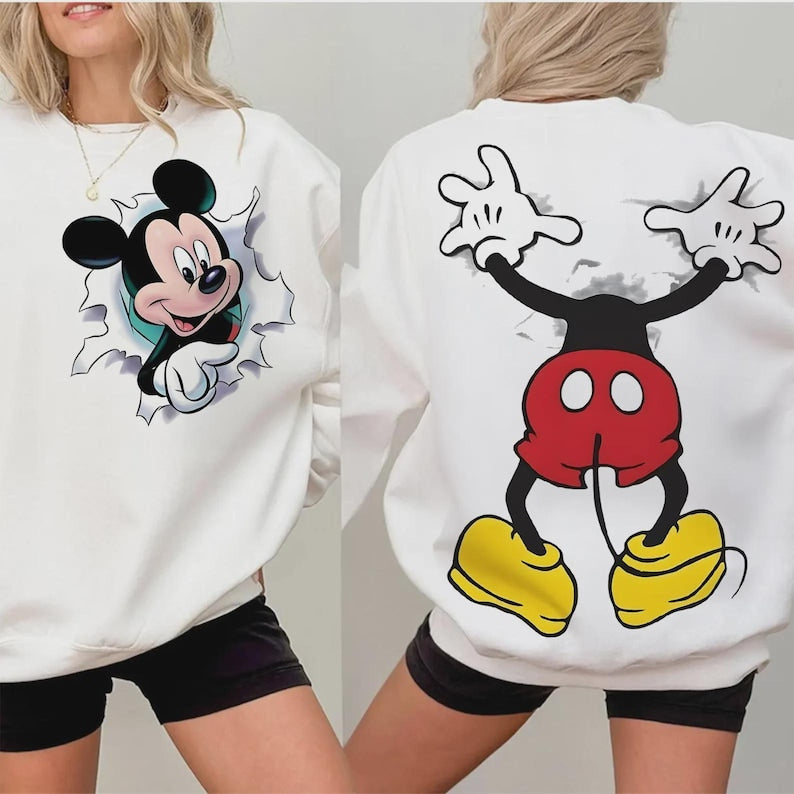 Retro Mickey Mouse T-shirt - Sweatshirt - Hoodie | Youth and Adult Styles | Y2K Trendy T-shirt | Holiday Gift