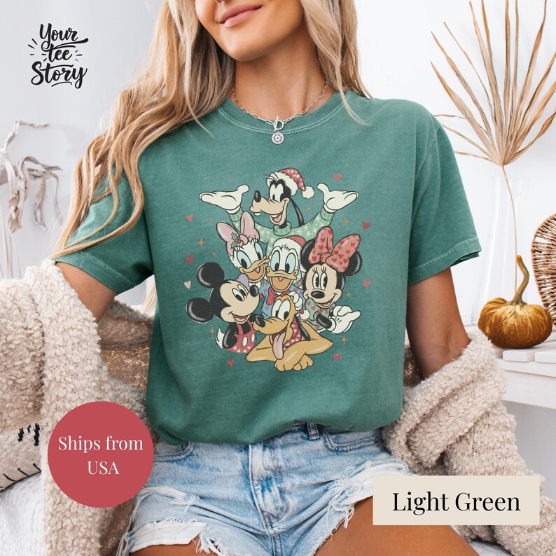 Comfort Colors Valentine Disney Shirt,Mickey Minnie Love Sweatshirt,Cute Pink Cartoon Couple Tee,Romantic Valentine Gift,Disneyland Shirt