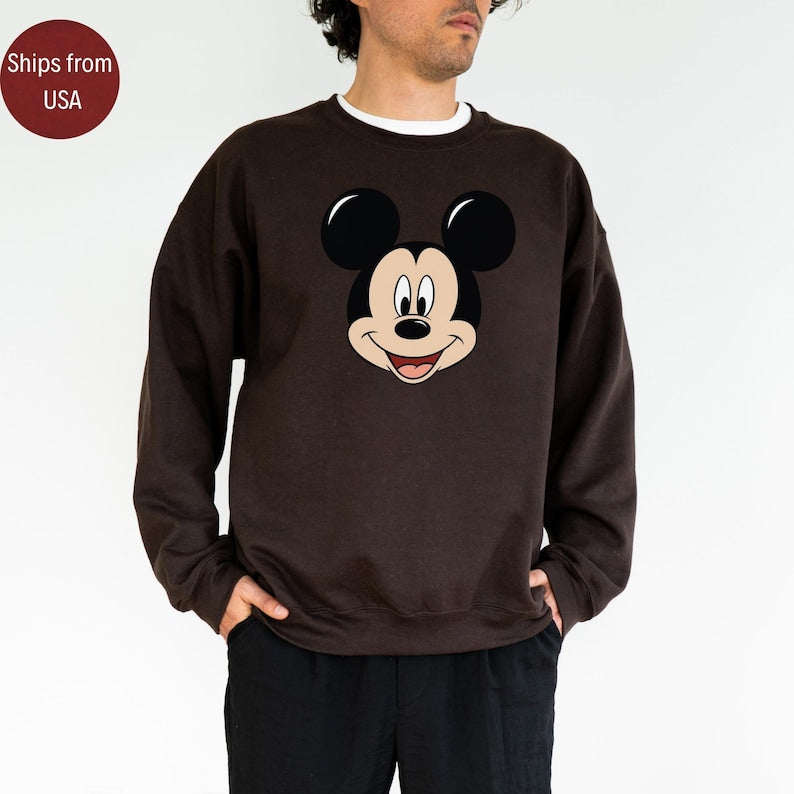 Vintage Disney Sweatshirt, Mickey Mouse Sweatshirt, Disneyland Couple Sweatshirt, Disney Classic Minnie Mouse Pose Shirt, Disneyland Holiday