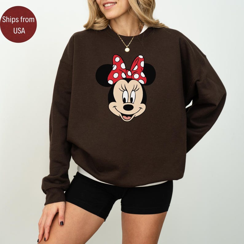 Vintage Disney Sweatshirt, Mickey Mouse Sweatshirt, Disneyland Couple Sweatshirt, Disney Classic Minnie Mouse Pose Shirt, Disneyland Holiday