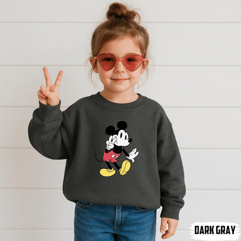 Mickey Mouse Toddler Sweatshirt, Classic Mickey Toddler Shirt, Disney Mickey Mouse Youth Sweater, Mickey Shirt, Disney Mickey Mouse Bodysuit