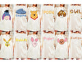 2-Sided Disney Winnie The Pooh Big Face Shirt, Winnie the Pooh Tigger Eeyore Piglet Roo Kanga Owl Shirt, Disneyland Family Matching Shirt