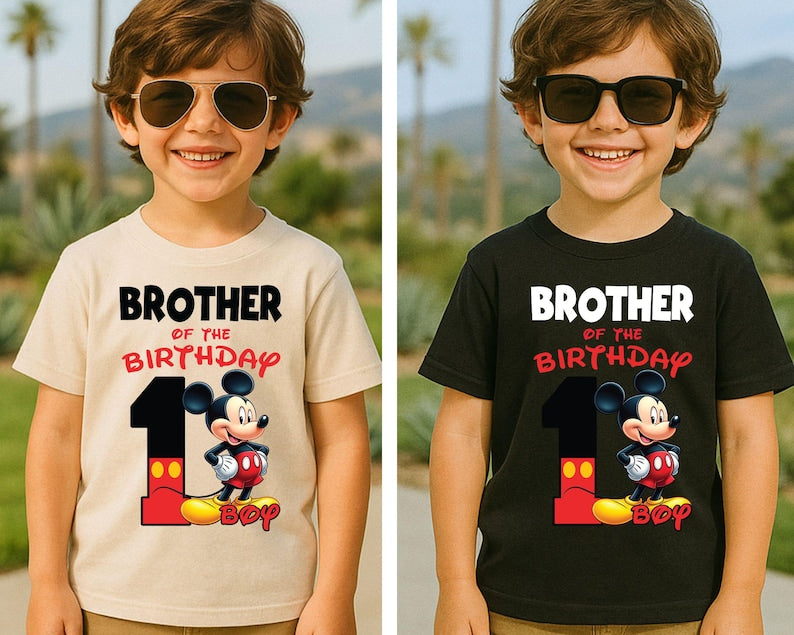 1st Birthday Mickey Shirt, Mickey Birthday Family Tees, Mommy of the Birthday Boy Mickey Mouse, Disney Birthday Gift, Family Disney Matching