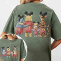 2-sided Disney Winnie the Pooh Mickey Ears Hat T-shirt, Pooh Tigger Piglet Eeyore Tee, Gift For Friends, Magic Kingdom, WDW Family Trip Tee