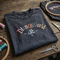 Disney World Embroidered Washed Shirt, Retro Mickey Mouse 1971 Crewneck T-Shirt, Disneyland Vacation Shirt, Retro Disney Park Outfit
