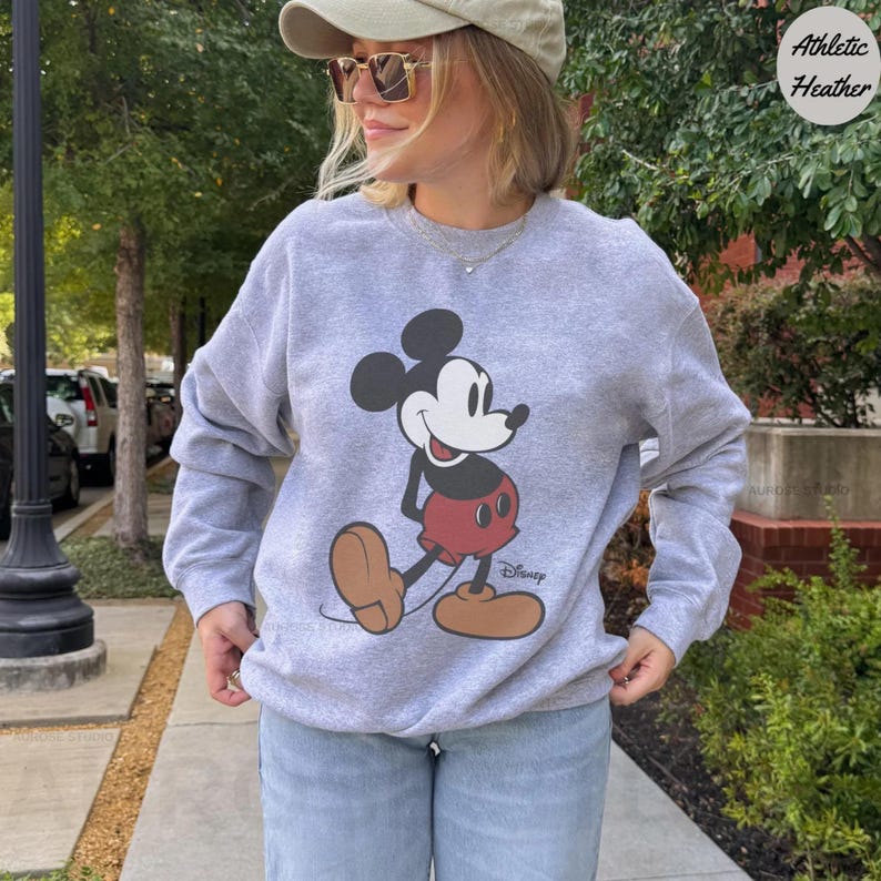 Disney Vintage Mickey Mouse Sweatshirt, Vintage Disney Mickey Mouse Shirt, Disneyworld Holiday Vacation Sweatshirt, Disney Retro Sweater